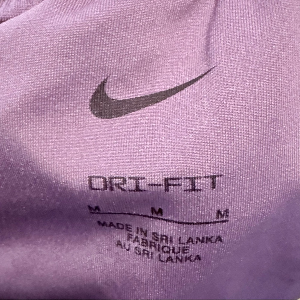 Nike Dri Fit Ultra High Waist Shorts Women’s Medium Mauve Purple Brief Lined 3" - Picture 5 of 5
